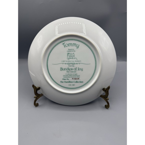 Set of 5 Bessie Pease Gutmann 1987 Plates Bundles Of Joy Collection Boxes New - Picture 12 of 12